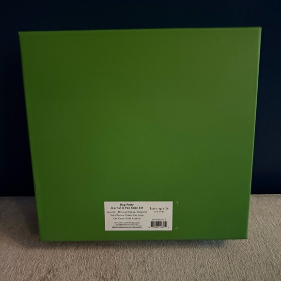 NIB kate spade Dog Party Journal & Pen Case Set Magnetic Closure - Picture 6 of 6